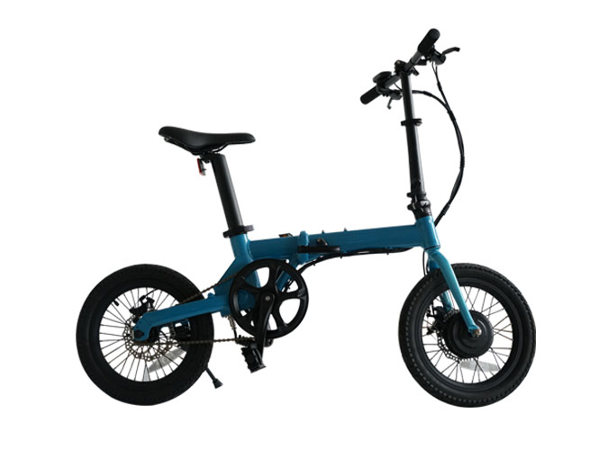 16 inch blue electric bike