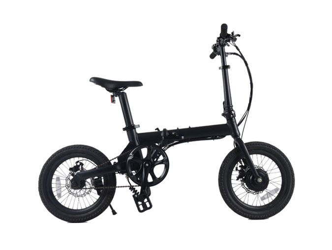 16 inch black electric bike